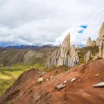 Andes Hike through colorful mountains in Peru