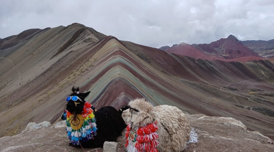 Colorful Vinicunca landscape on Private Rainbow Mountain Tour